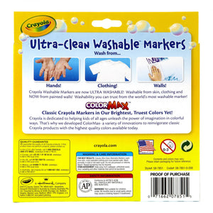 Crayola Ultra-Clean Washable Markers, 10 Count